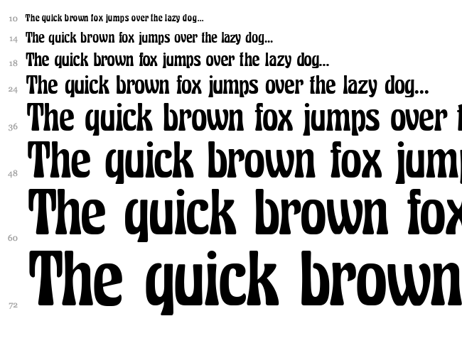 Excalibur Nouveau font waterfall